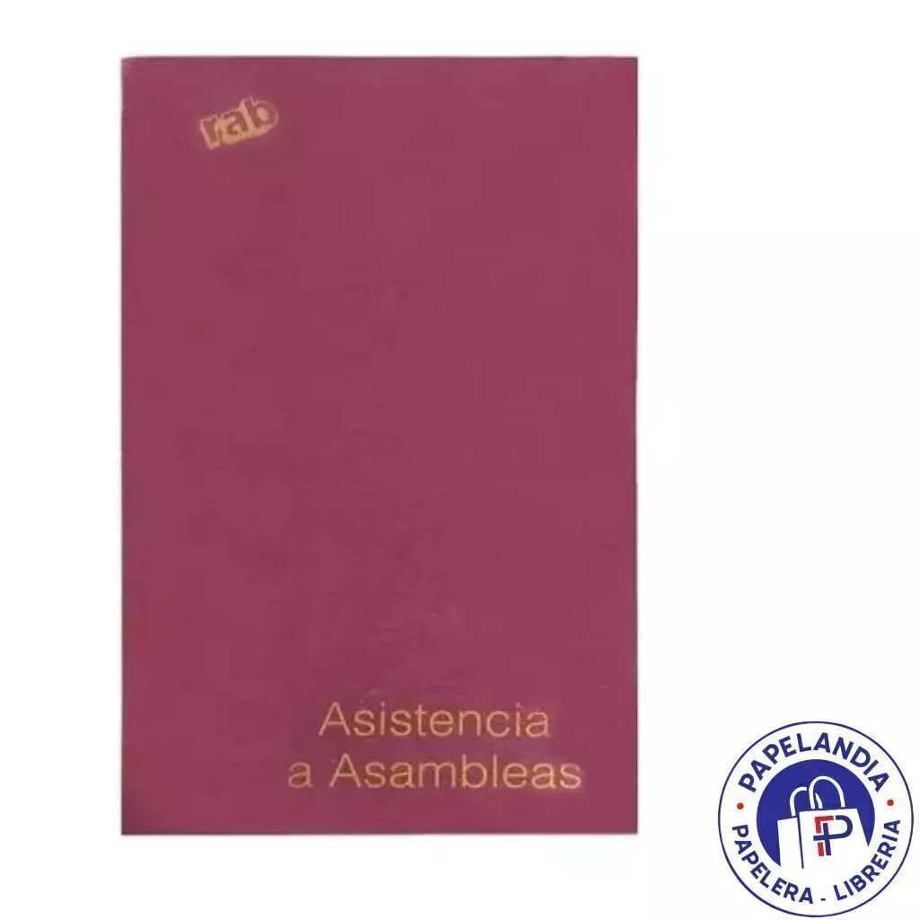 CUADERNO ASISTENCIA A ASAMBLEA 22X33 TF 48PAG