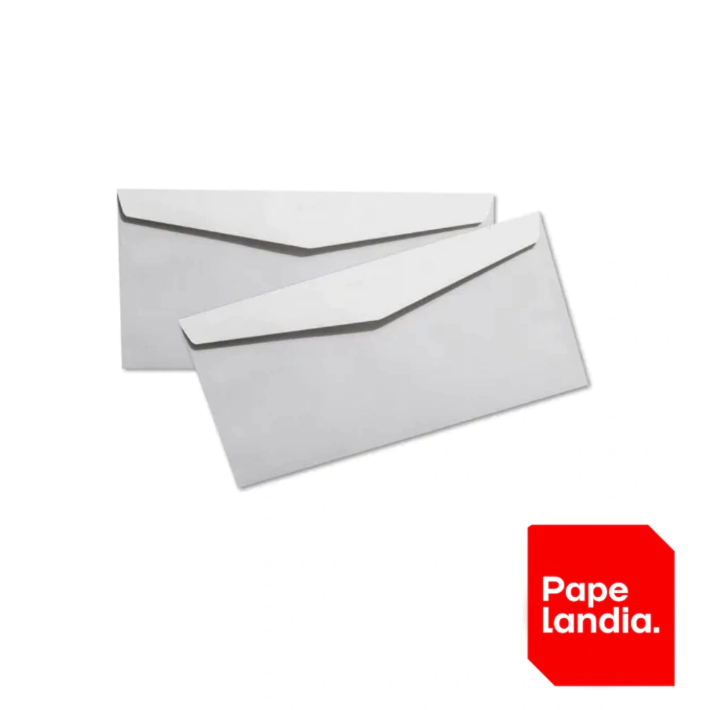 SOBRES OFICIO INGLES BLANCO 90GR CAJA X 500 UNIDADES