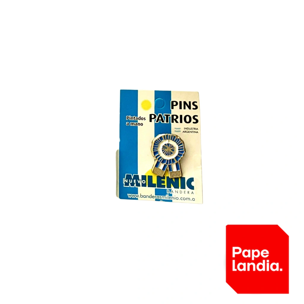 PIN ARGENTINA METALICO NRO 13 ESCARAPELA CON MOÑO