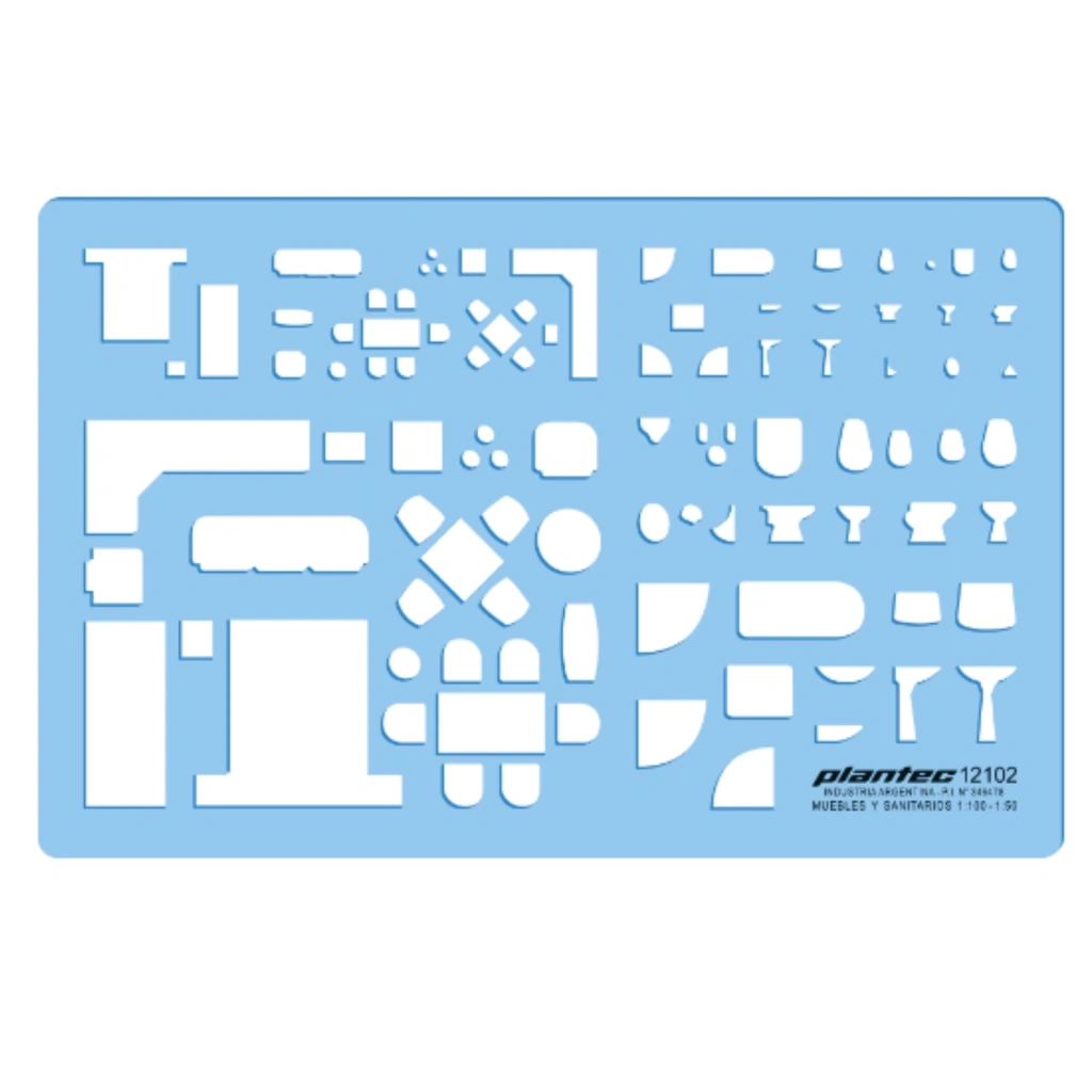 PLANTILLA PLANTEC MUEBLES Y SANITARIOS ESC 1:100 Y 1:50 12102
