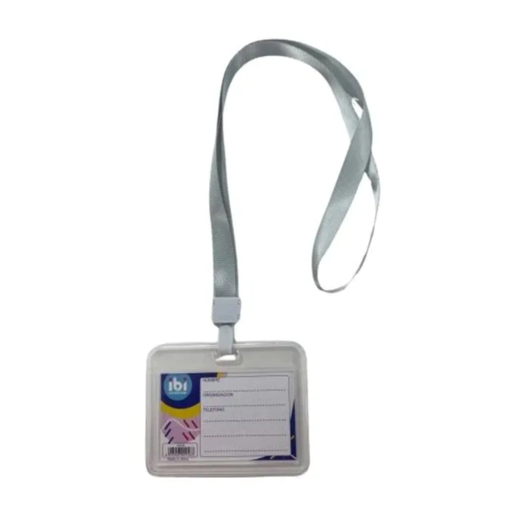 PORTA CREDENCIAL PERSONAL RIGIDO CON CINTA 100X80MM 700956
