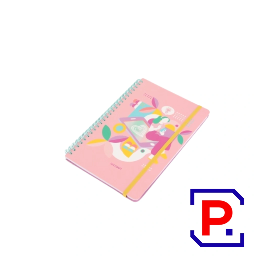 CUADERNO ESPIRAL A5 RAYADO 80 HJS PINK WOMAN 115180