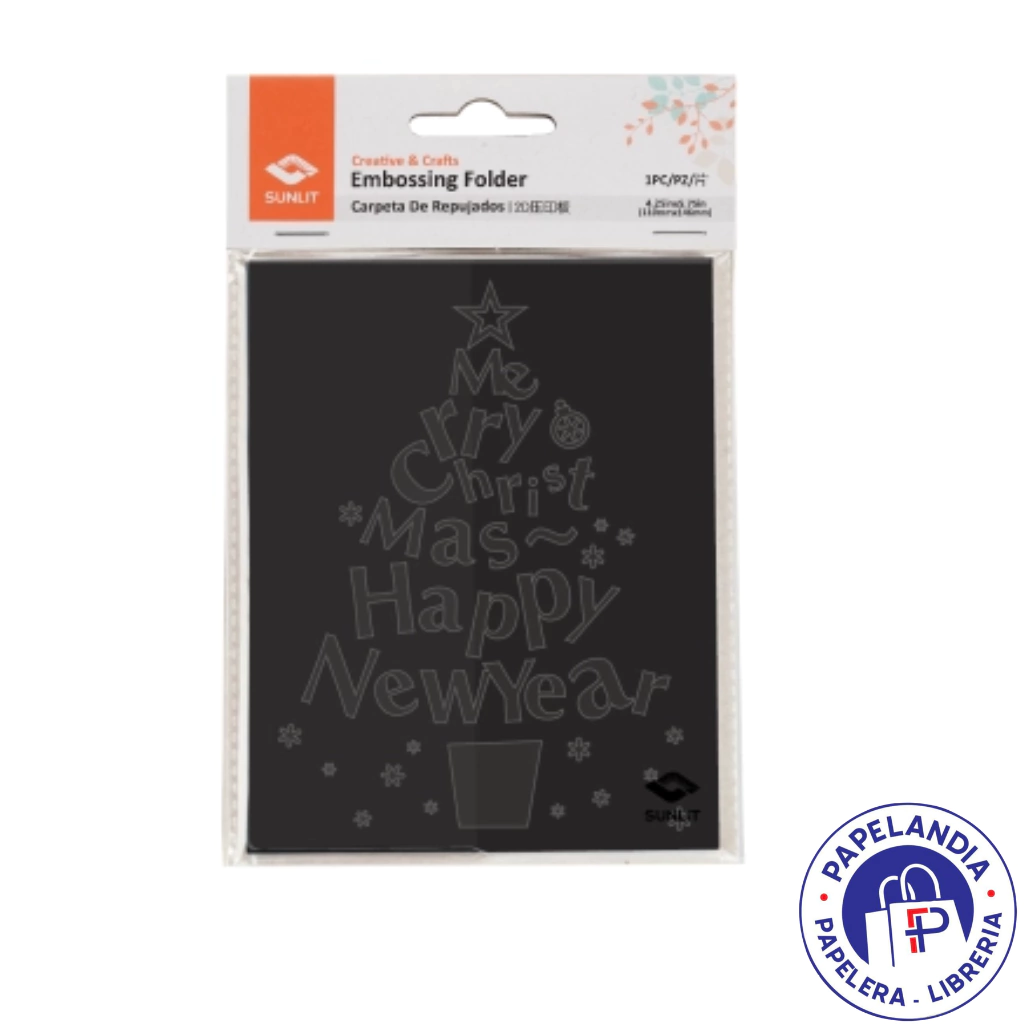 PLANTILLA 4,25" TEXTURADO 2D ARBOL NAVIDAD 658123