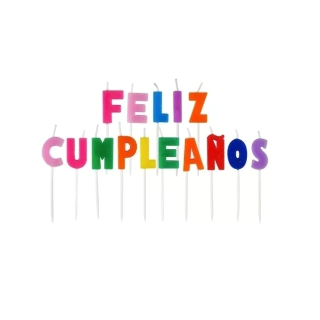 VELAS FORMAS - SET FELIZ CUMPLE X 11 PIEZAS VS018