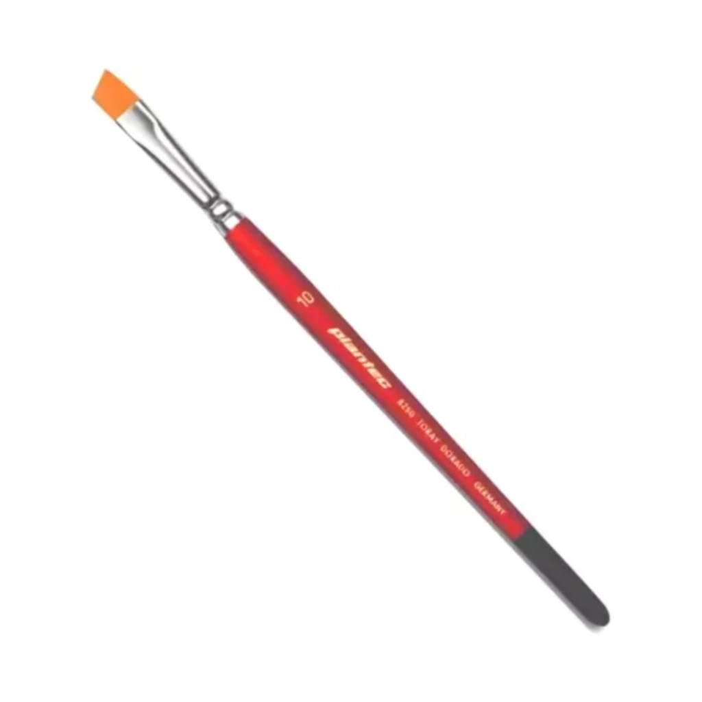 PINCEL BISELADO 8250 FIBRA SINTETICA DORADA N4