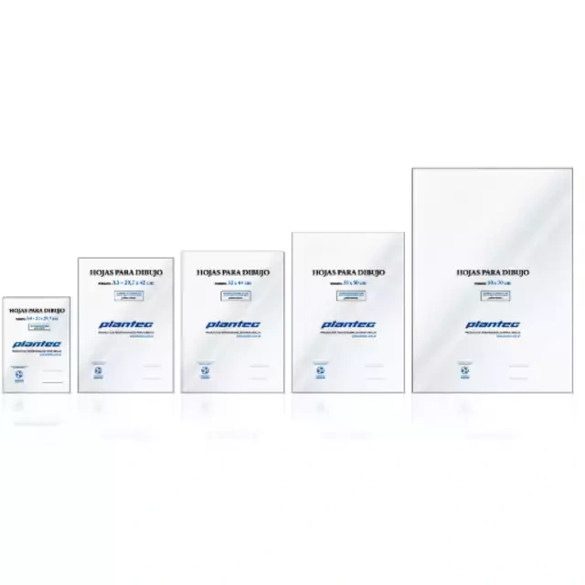 PAPEL P/ DIBUJO PLANTEC 142GR X 10 HOJAS 350X500
