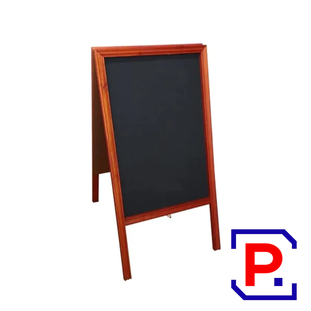 CARTELERA PLEGABLE C /MOLDURA NEGRA P/TIZA