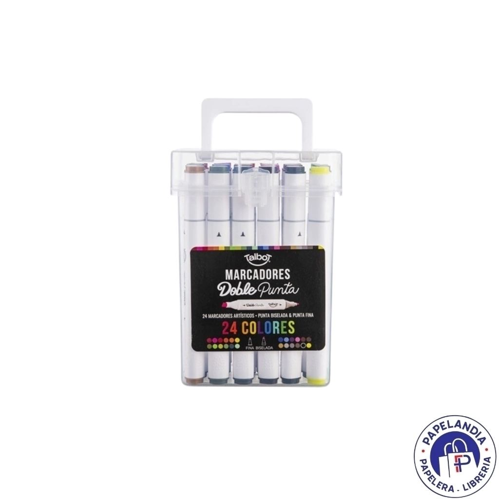 MARCADOR TALBOT DOBLE PUNTA VALIJA X 24U 6544