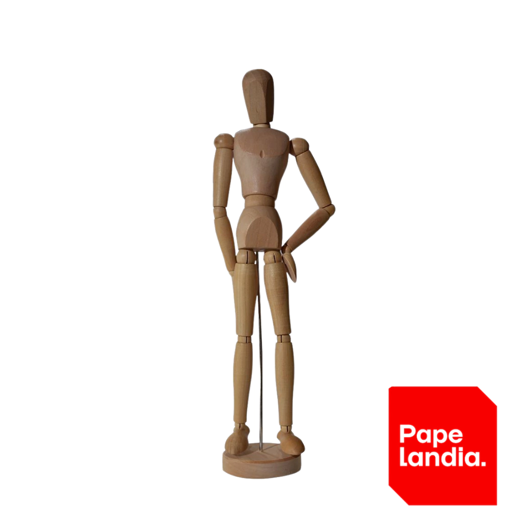MUÑECO ARTICULADO 40CM MADERA 057124