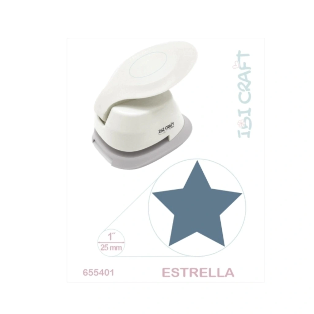 PERFORADORA ARTISTICA P/ GOMA EVA 25MM 1¨ ESTRELLA 655401