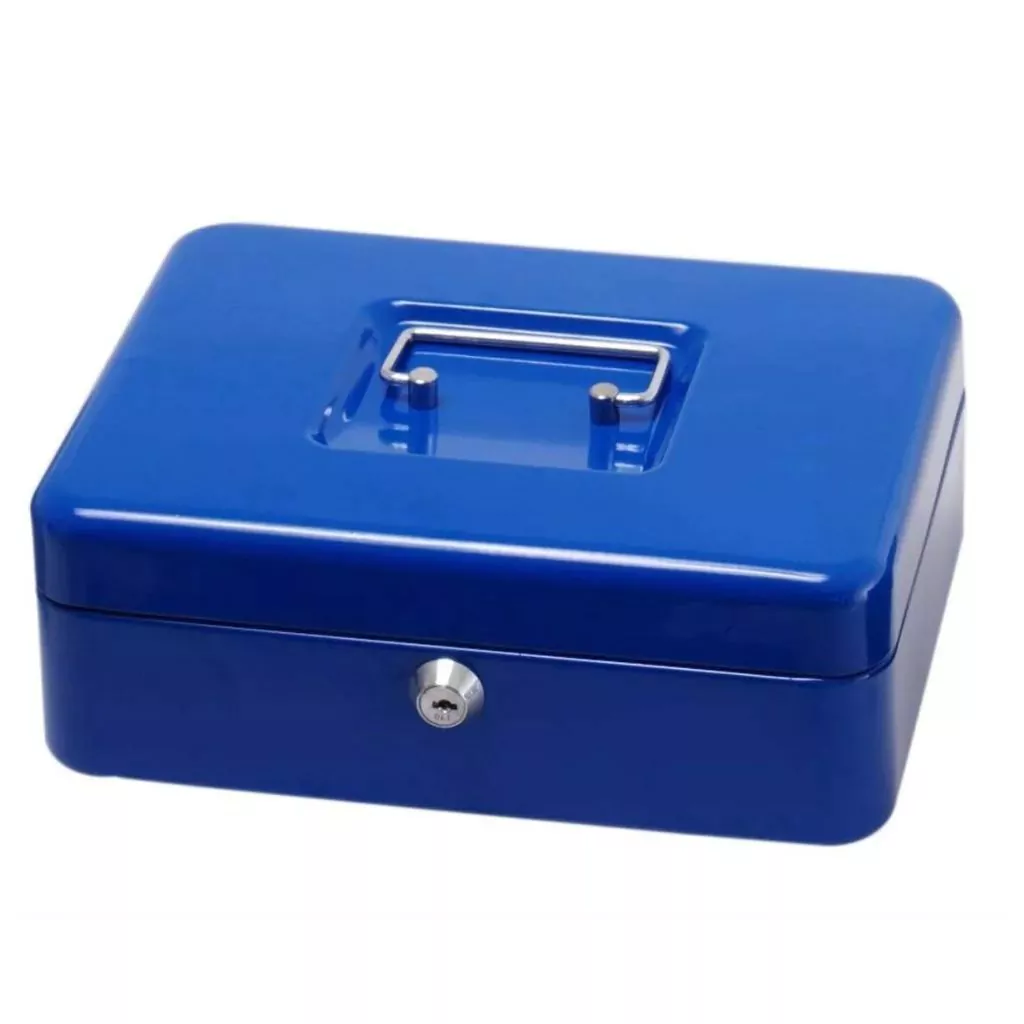 COFRE METALICO PORTA VALORES 20X16X9