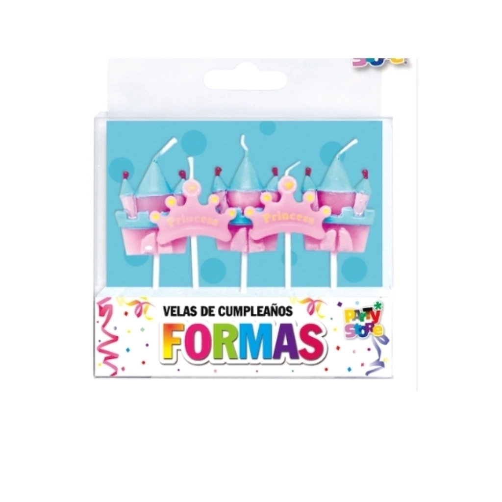 VELAS FORMAS - SET PRINCESAS X 5 PIEZAS VS01