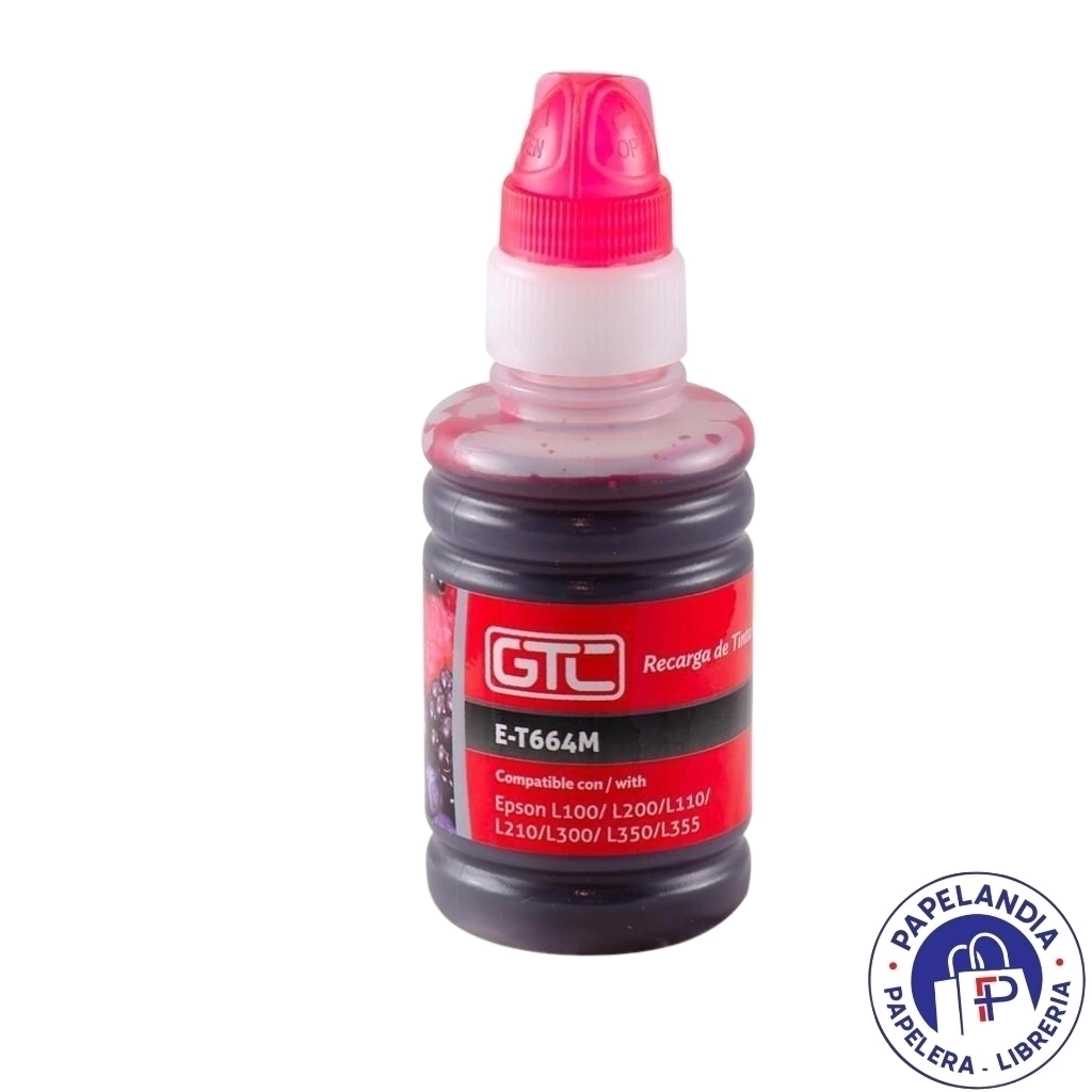 TINTA ALTERNATIVA P / EPSON T664 MAGENTA 100ML E-T664C GTC