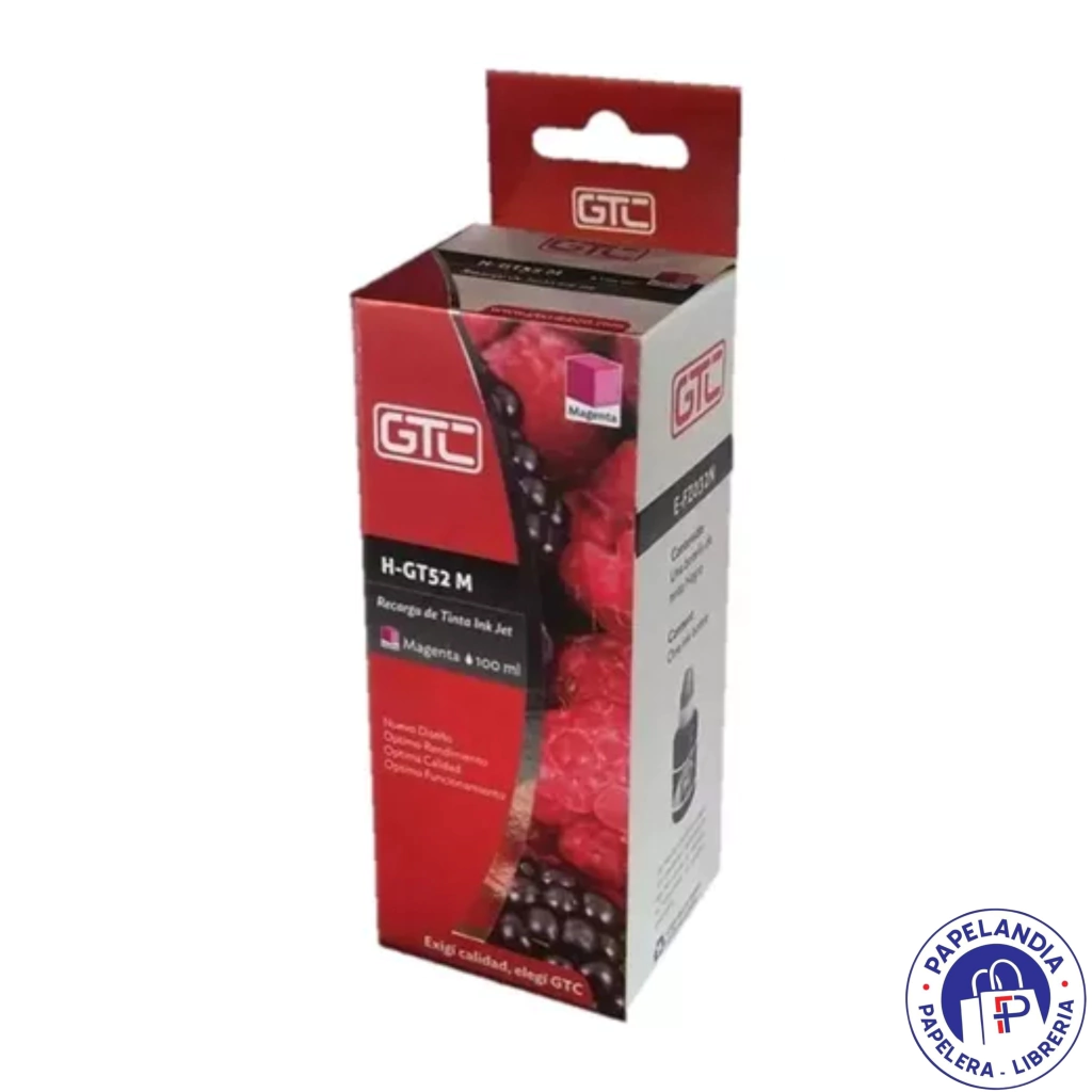 TINTA ALTERNATIVA P / HP 52M MAGENTA 100ML H-GT52-M GTC