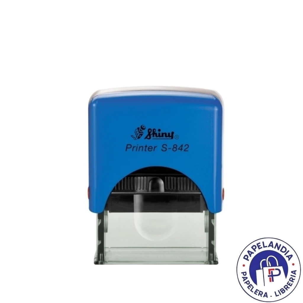 SELLO AUTOMATICO SHINY S-842 38X14MM AZUL 840012