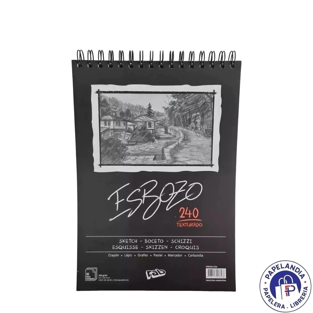BLOCK ESBOZO 21X29 A3 240GRS