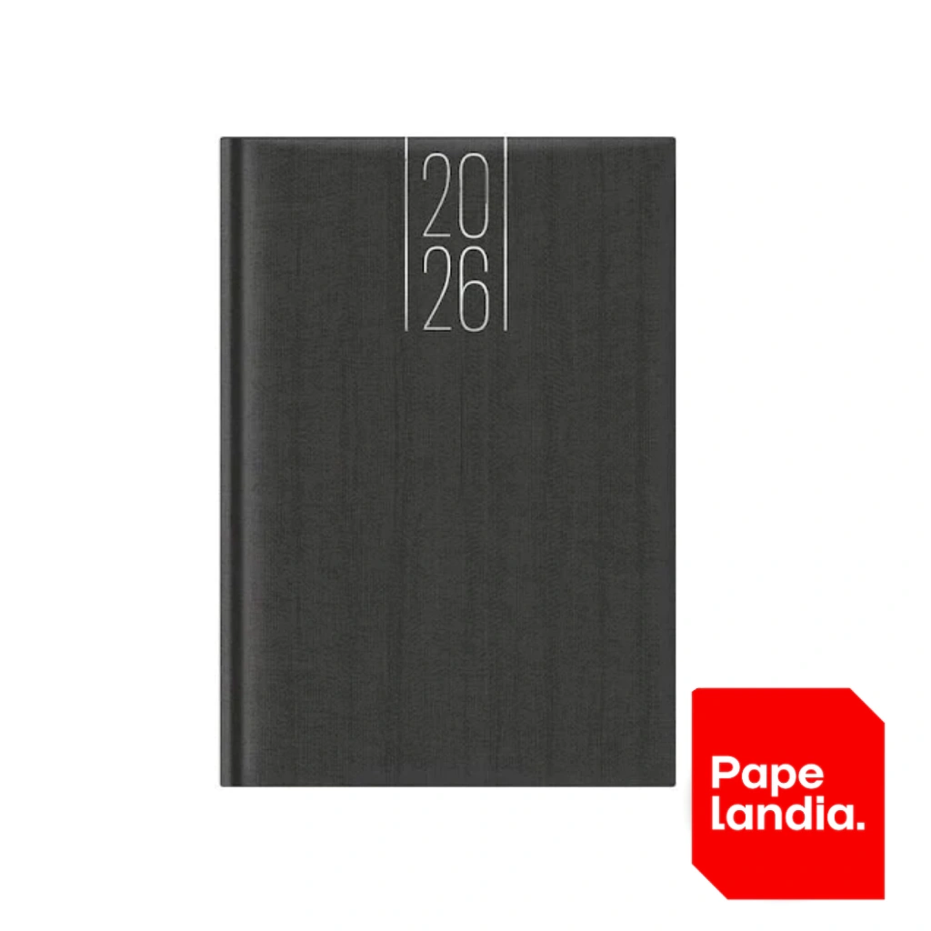 AGENDA 2026 DIARIA 14X20 CORVARA COD: 7220 NEGRO