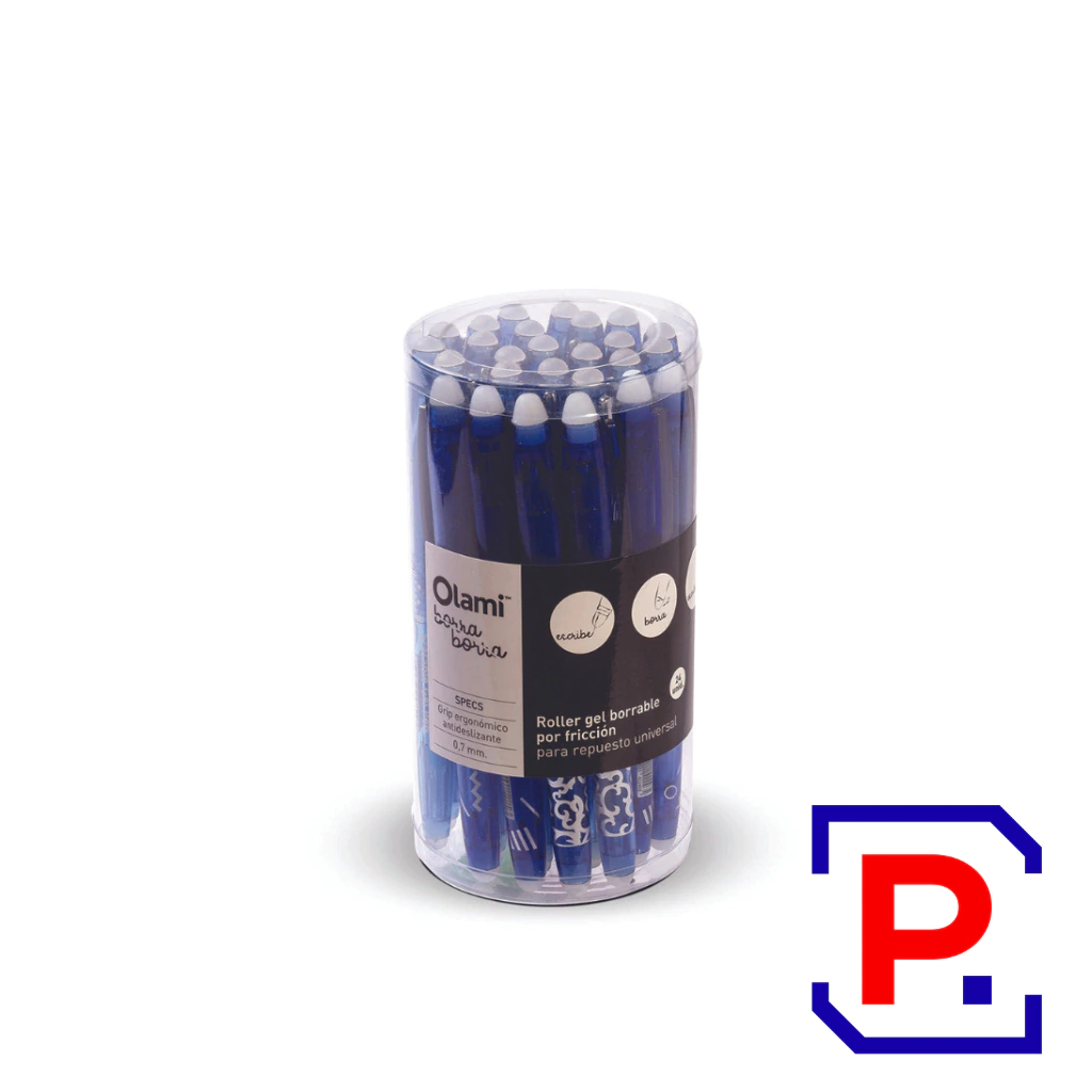 ROLLER BORRABLE OLAMI AZUL GB100 CAJA X 24 UNIDADES