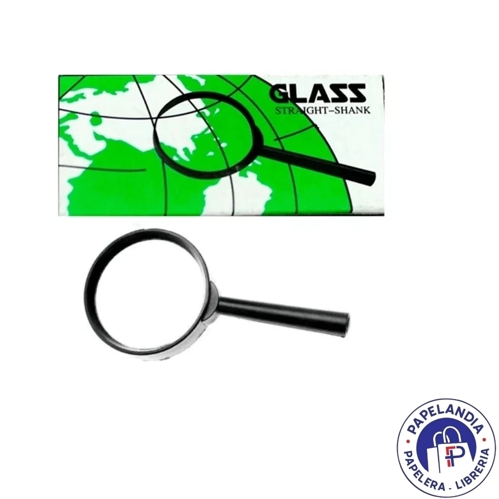 LUPA DE CRISTAL C/ARO PLASTICO 50MM