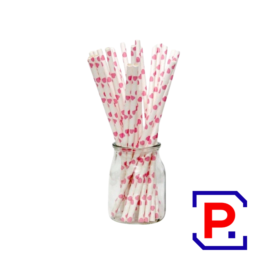 SORBETES DE POLIPAPEL CORAZONES X 24 UNIDADES DSPP080