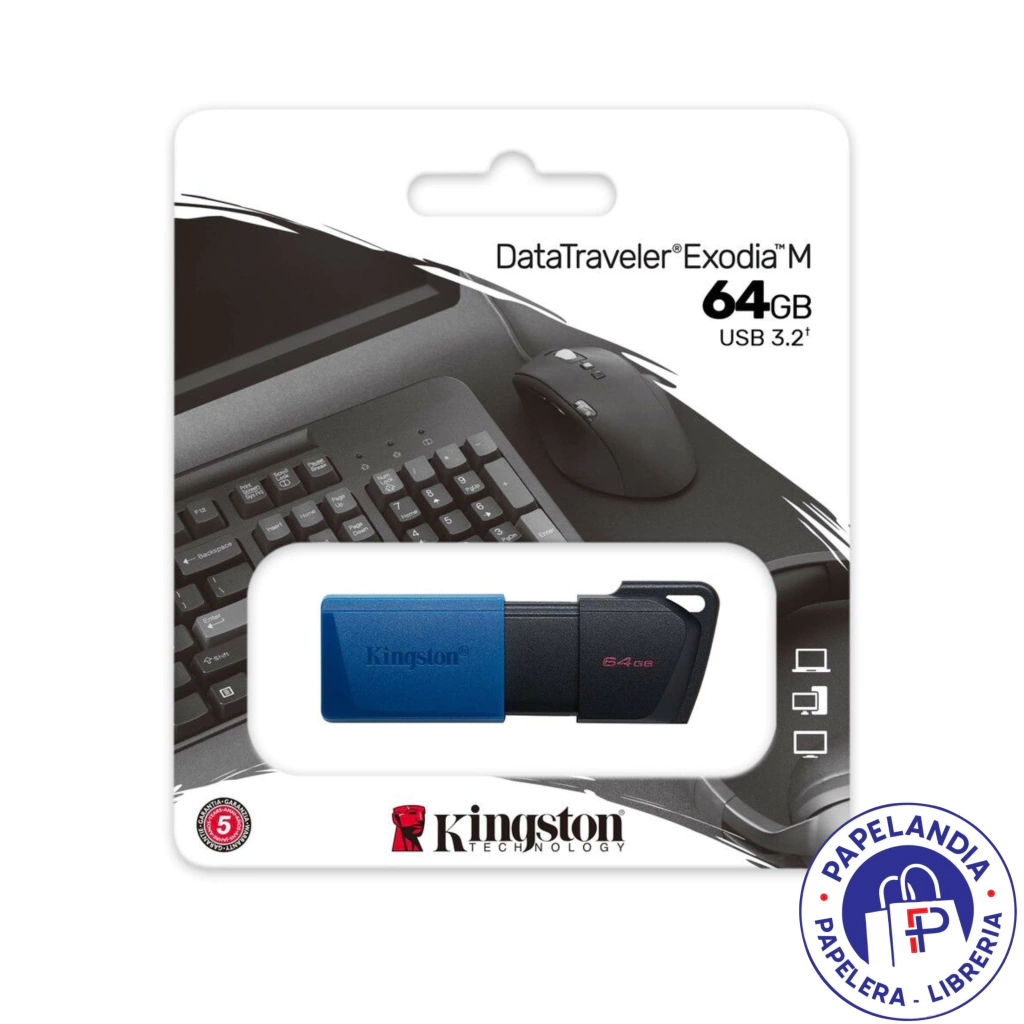 PEN DRIVE 3,2 DTX 64 GB EXODIA M AZUL Y NEGRO