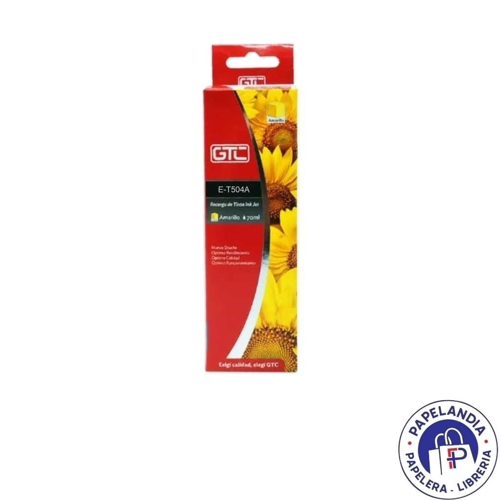 TINTA ALTERNATIVA P / EPSON T 504 AMARILLO - 70ML E-T504A GTC