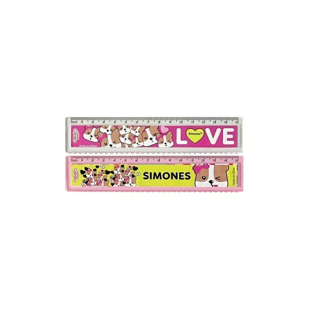 REGLA 15CM CRESKO ANIMADA SIMONES