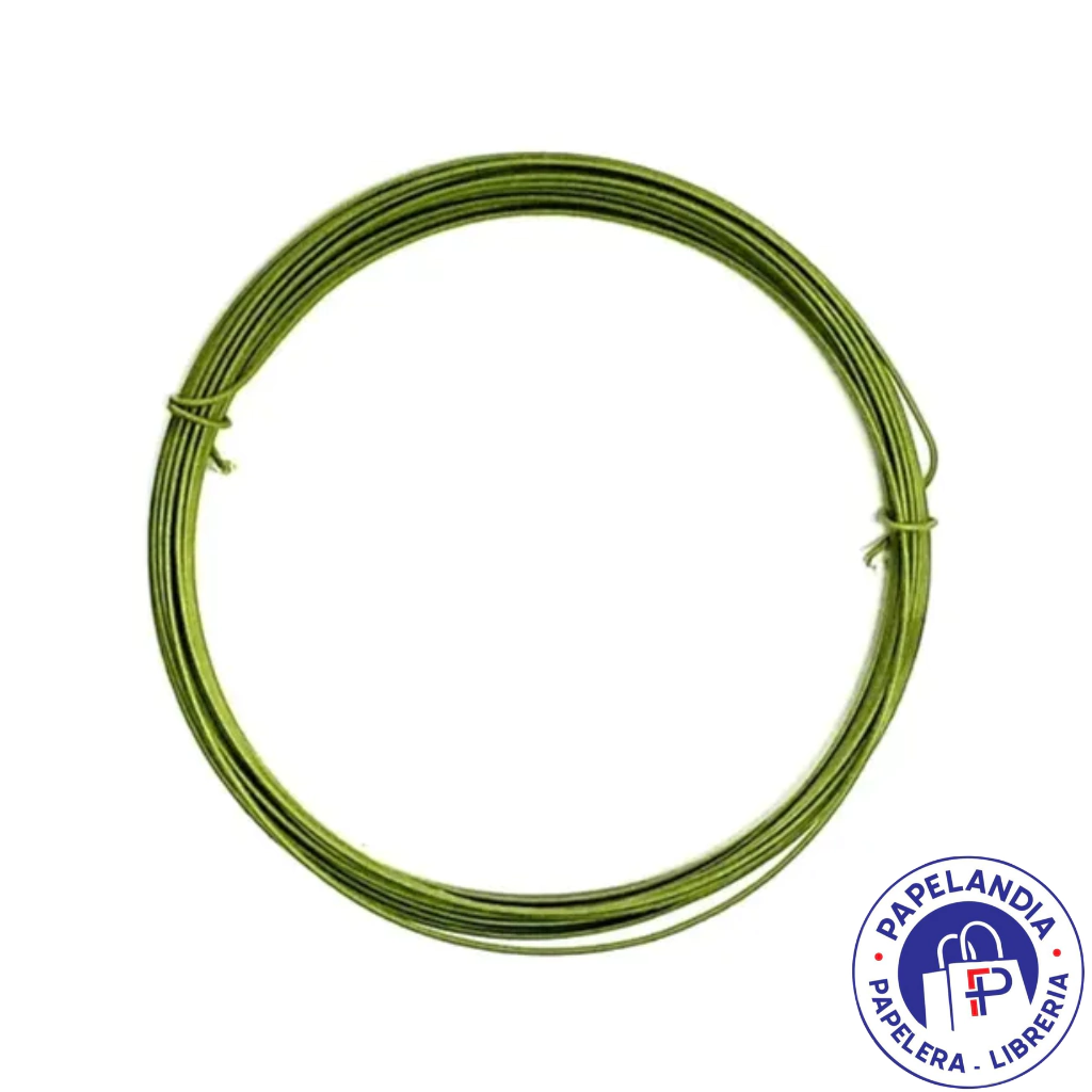 ALAMBRE FORRADO VERDE N°20 X 5MTS