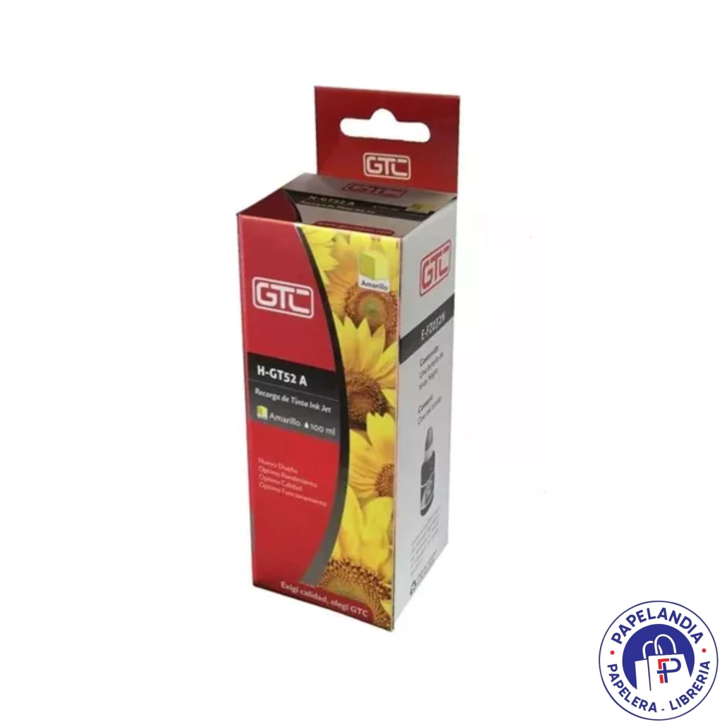 TINTA ALTERNATIVA P / HP 52A AMARILLO 100ML H-GT52-A GTC