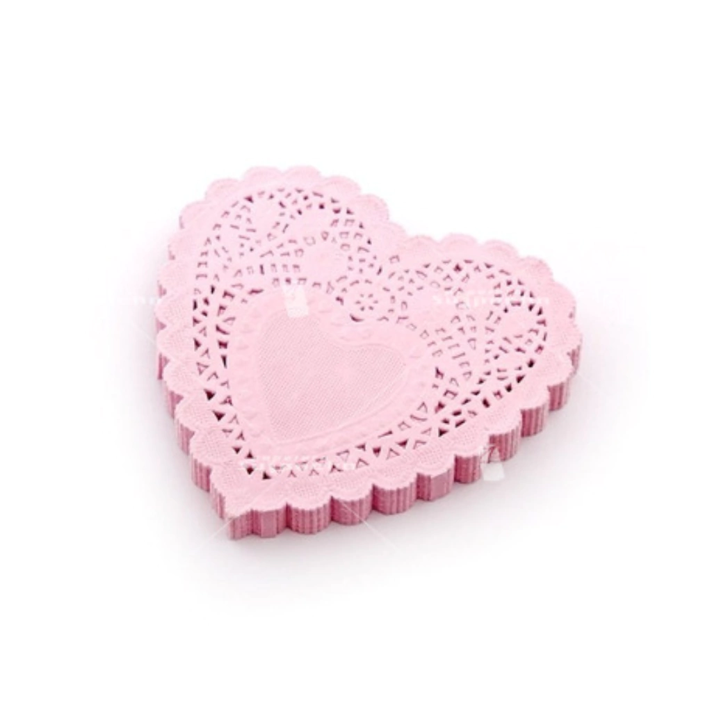BLONDA CORAZON COLOR ROSA 10 CM X100