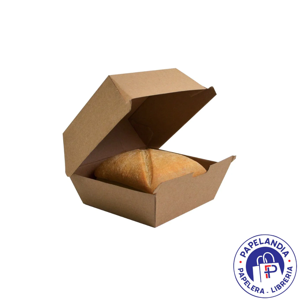 CAJA HAMBURGUESA MARRON/MARRON