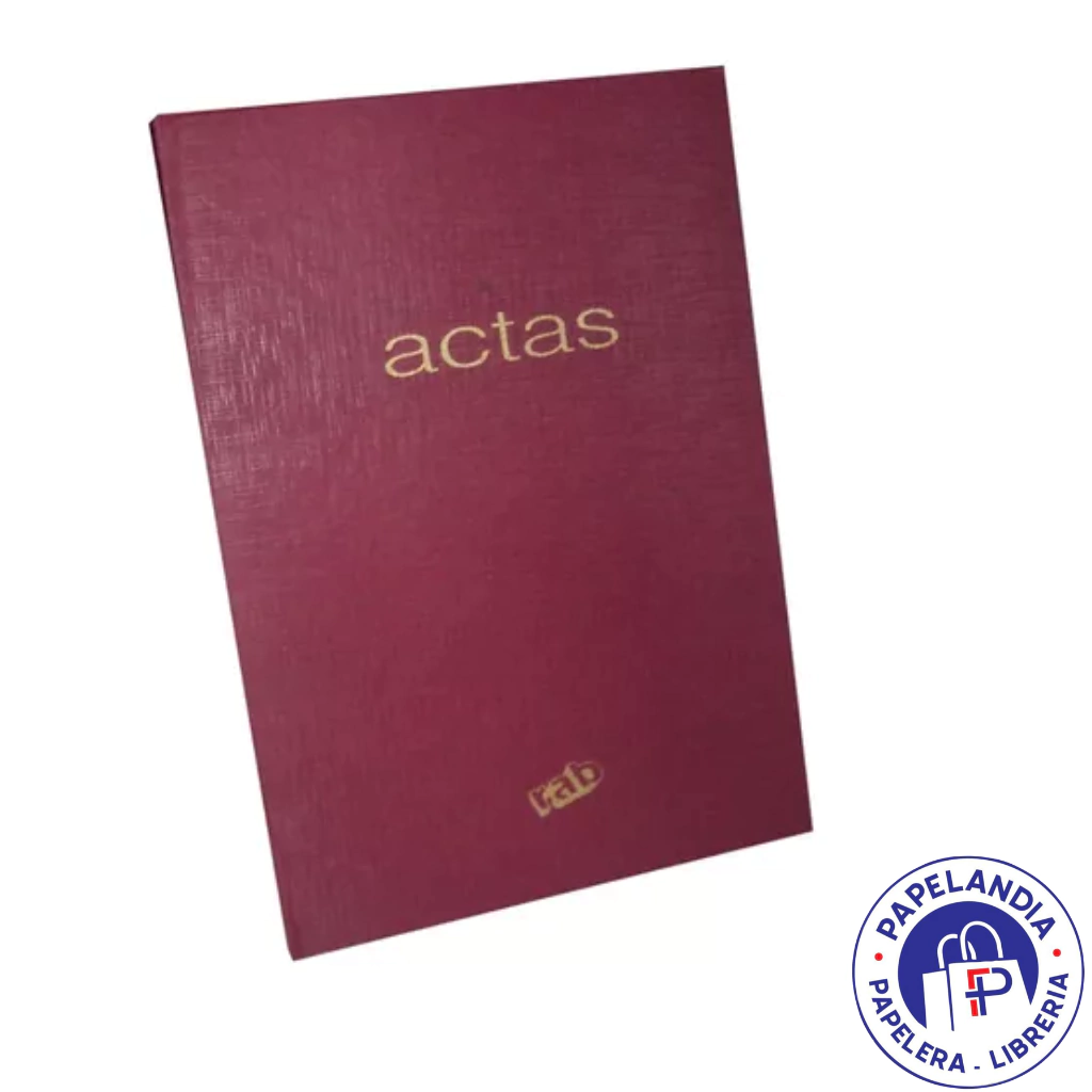 LIBRO ACTA 2 MANOS TAPA BORDO 2224