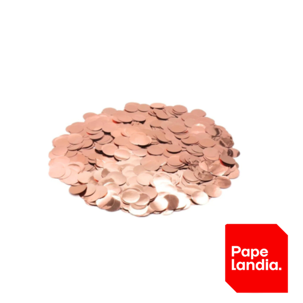 CONFETTI METAL REDONDO ROSA GOLD (20GS) 72324