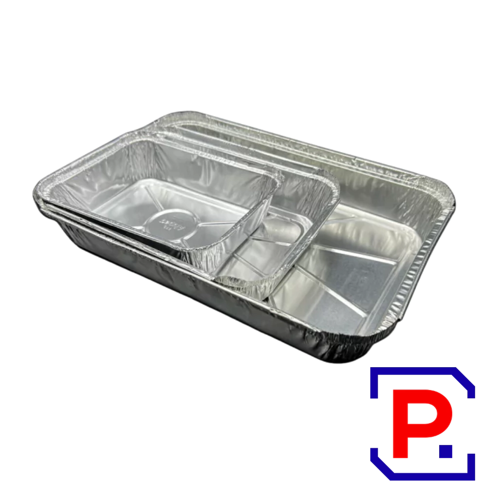 BANDEJAS ALUMINIO RECTANGULARES PACK X 25 UNIDADES F-75