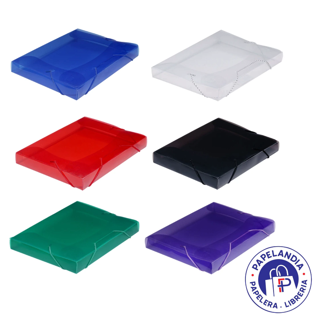 CAJA CON ELASTICO OFICIO 4CM LINE 0176 VERDE