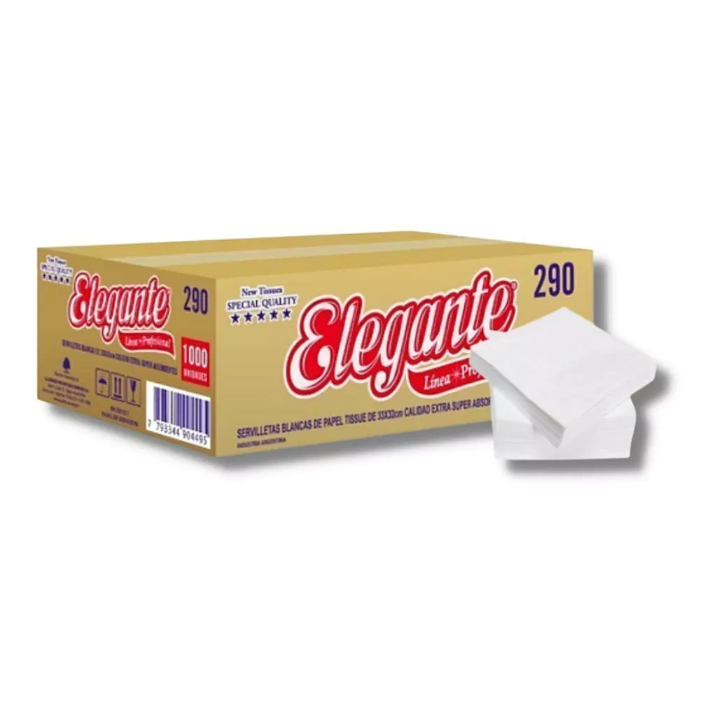 SERVILLETA 33X32 CAJA X 1000 ELEGANTE 290