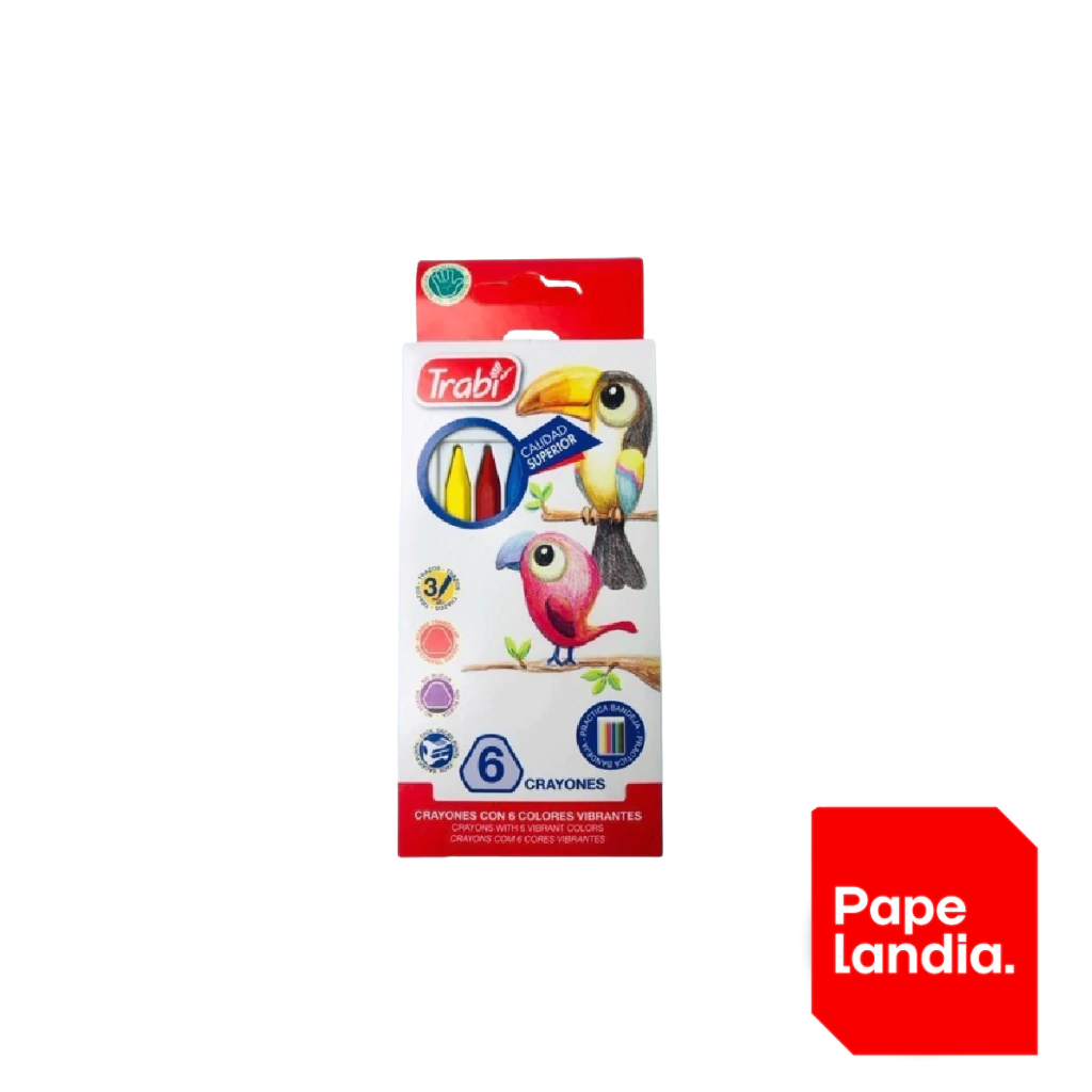 CRAYONES TRIANGULAR TRABI X 6