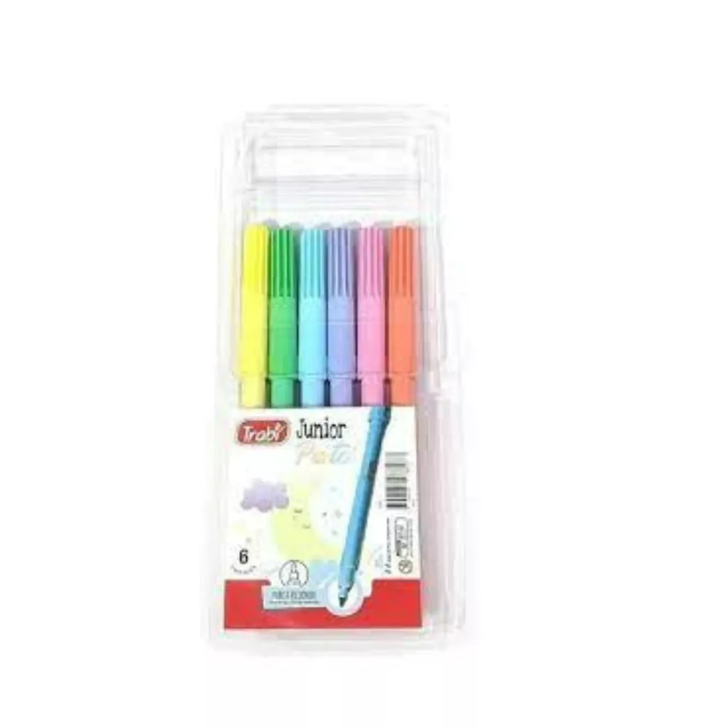 MARCADOR TRABI PASTEL JUNIOR X 6