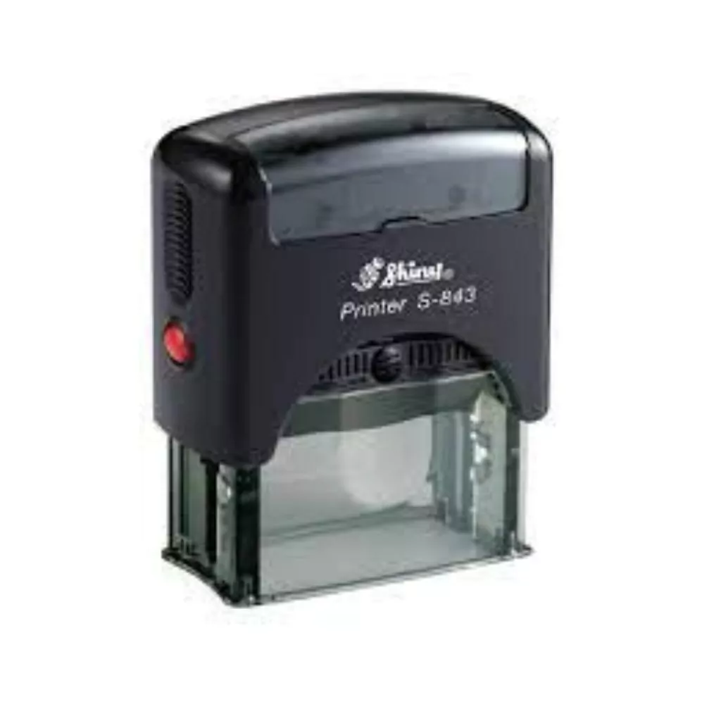 SELLO AUTOMATICO SHINY S-843 47X18MM. NEGRO 840031