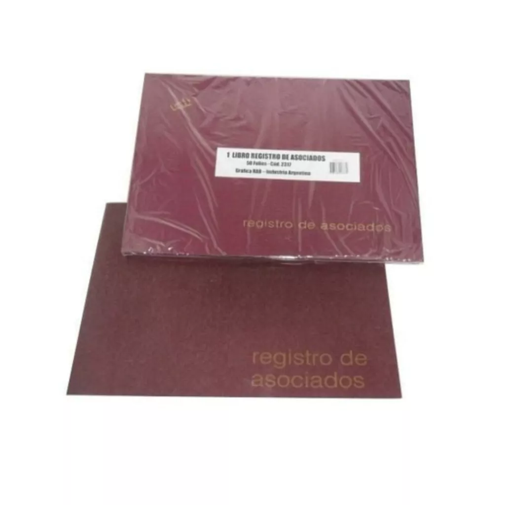 CUADERNO REGISTRO ASOCIADO T/FLEX 1/2 MANO 2316