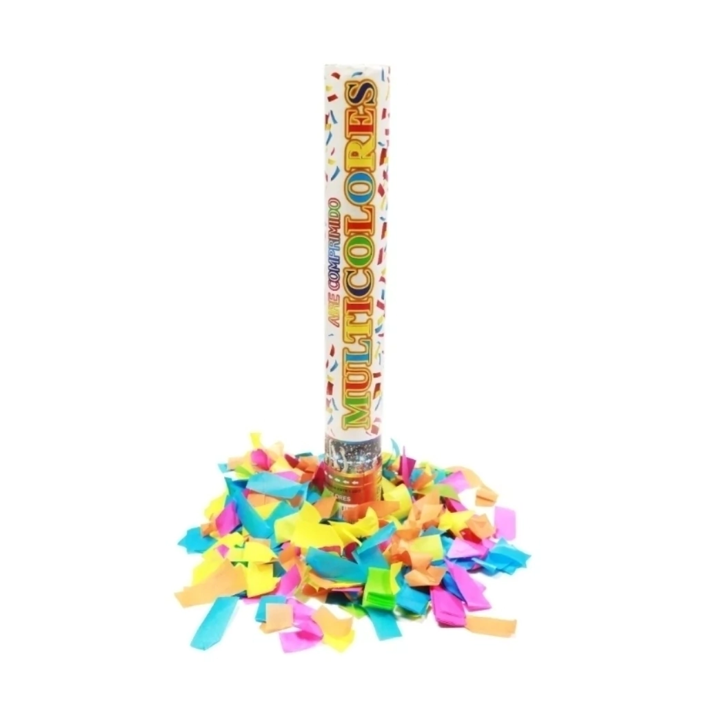 LANZAPAPELES CAÑON 40 CM MULTICOLOR LPI40M