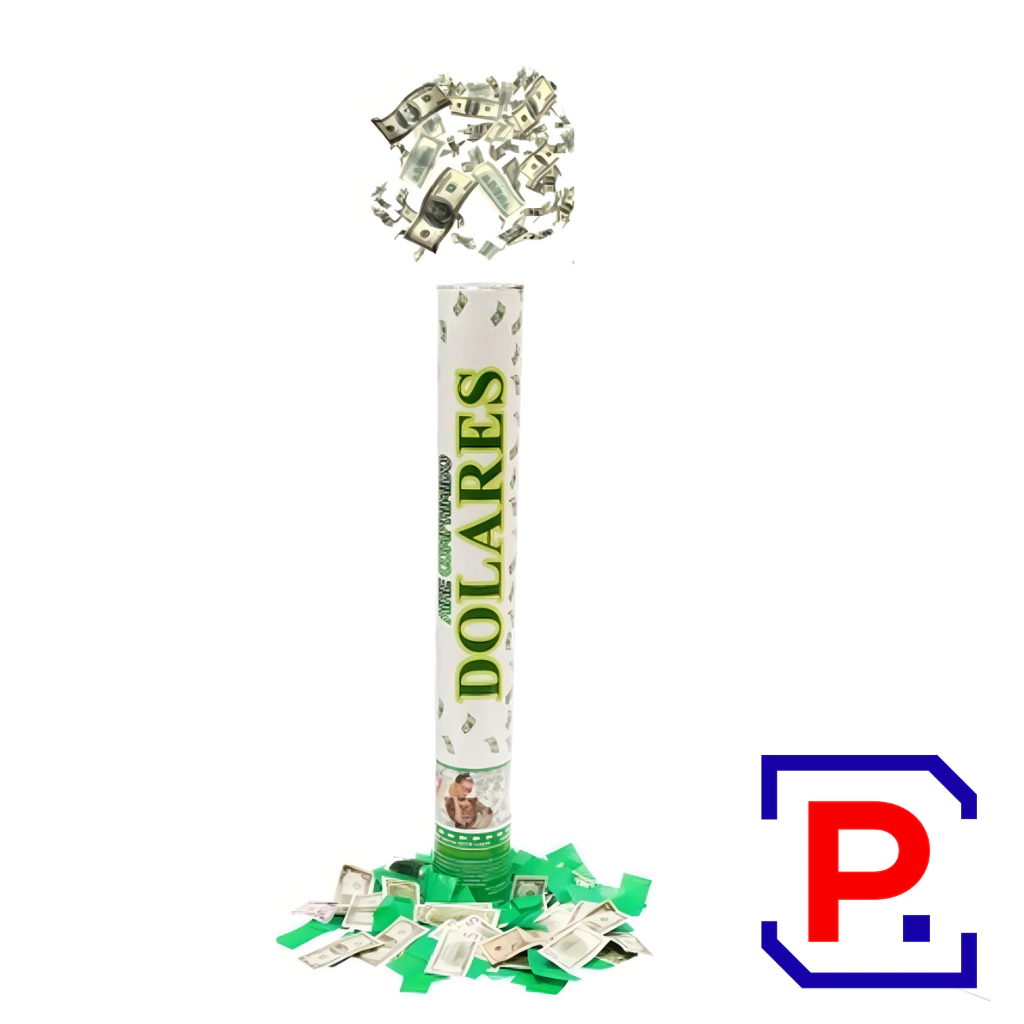 LANZAPAPELES CAÑON 40 CM DOLARES LPI40DO