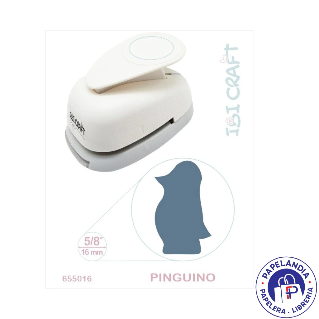 PERFORADORA ARTISTICA 17MM 3/4" PINGÛINO 655016