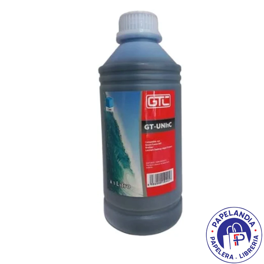 TINTA UNIVERSAL SIST. CONTINUO GT-UNI1C P/EPSON/CANON/HP/BROTHER/LEXMARK CYAN 1L GTC