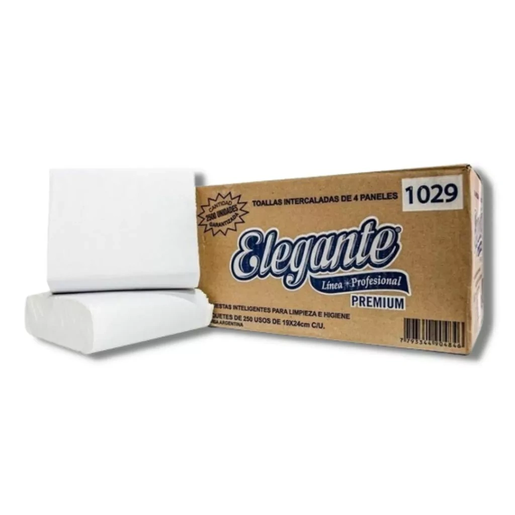 TOALLA 4 PANEL 1029 ELEGANTE CAJA X2500