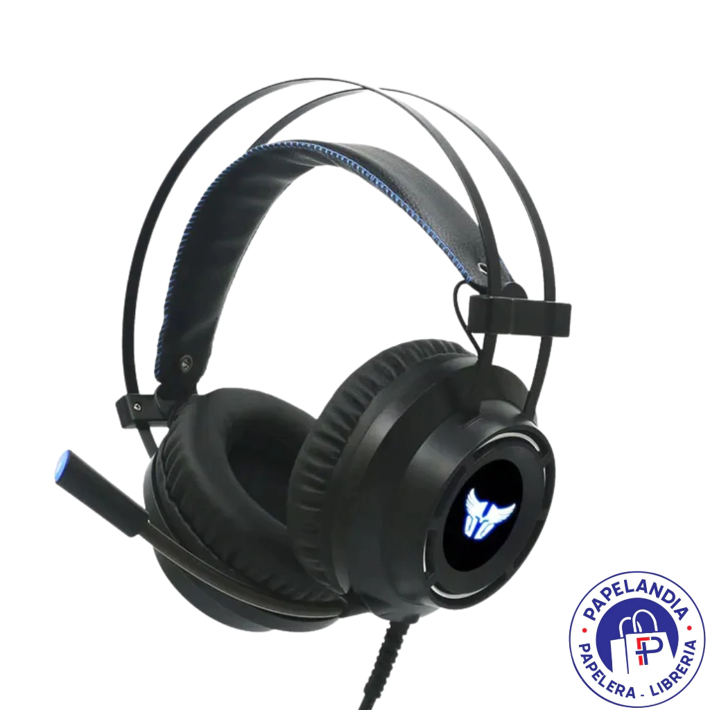 AURICULARES GAMERS ARGOMTECH HS46 USB - NEGRO-AZUL