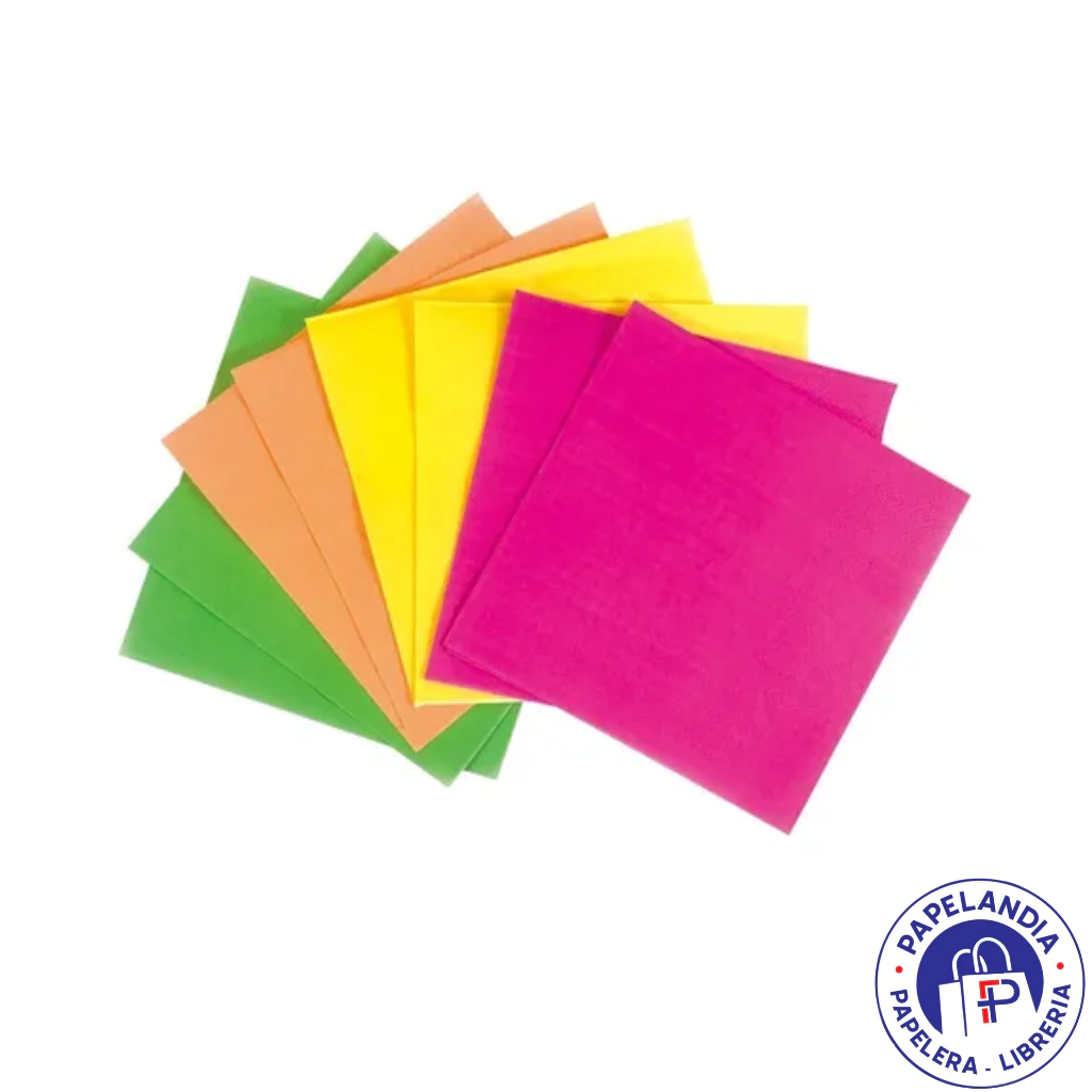 SERVILLETA DE PAPEL *FLUO* X 20 UNIDADES DSE070