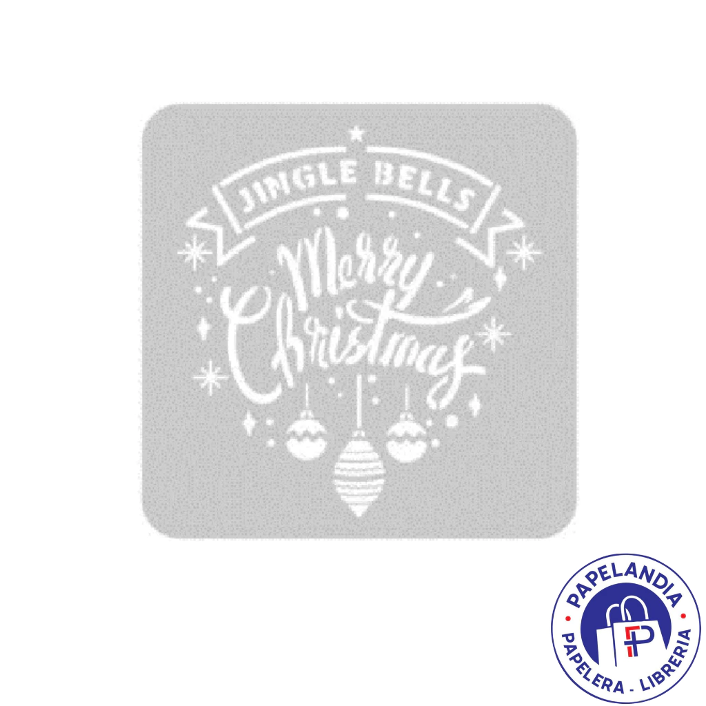 STENCIL 30X30 MERRY CHRISTMAS 1260