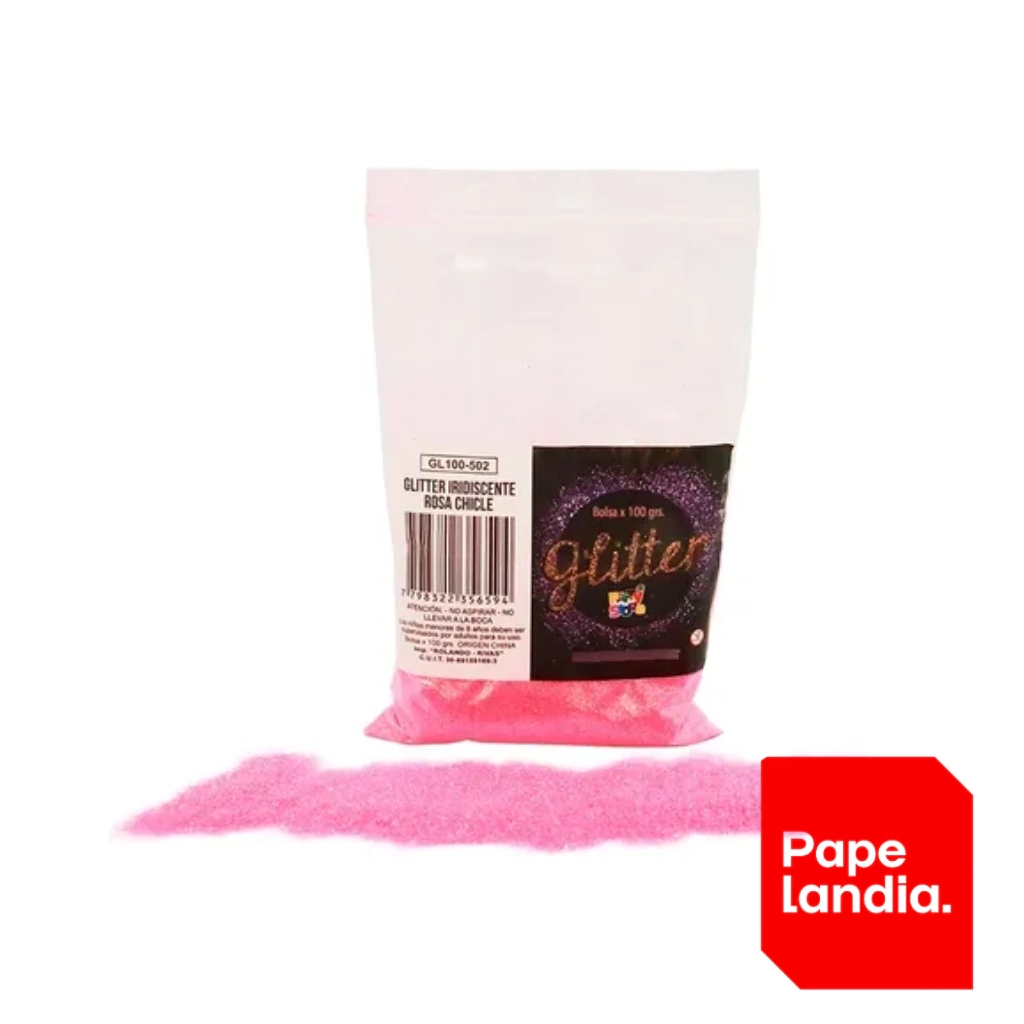 GIBRE X 100GRS ROSA CHICLE IRIDISCENTE