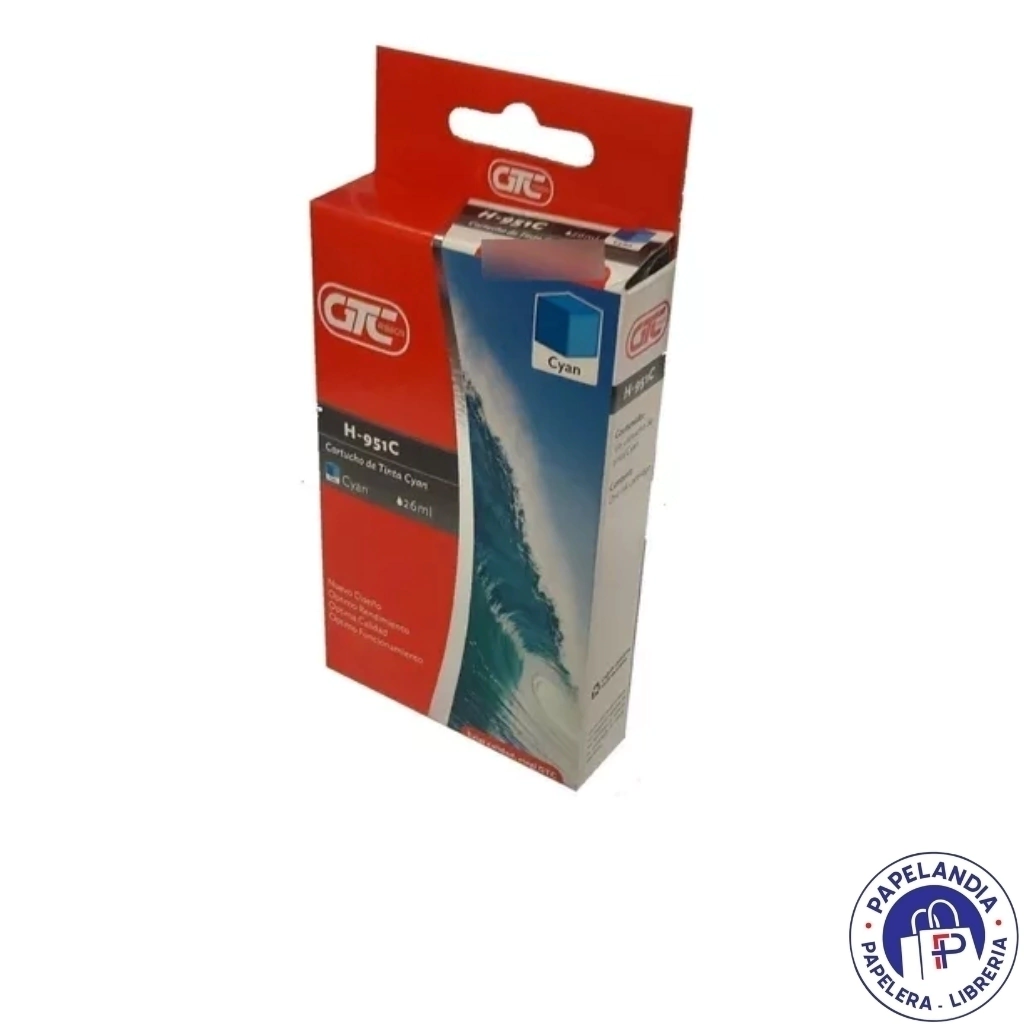 CARTUCHO ALTERNATIVO P / HP 951XL CYAN GT-951C GTC